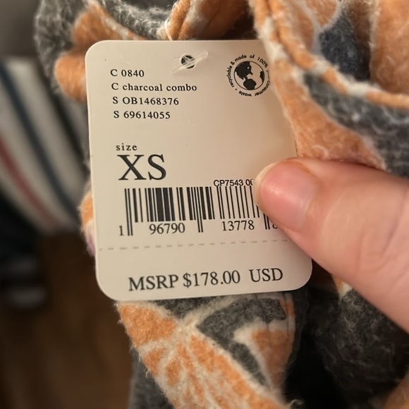 24. NWT Free People Printed Ruby Jacket - Picture 12 of 12